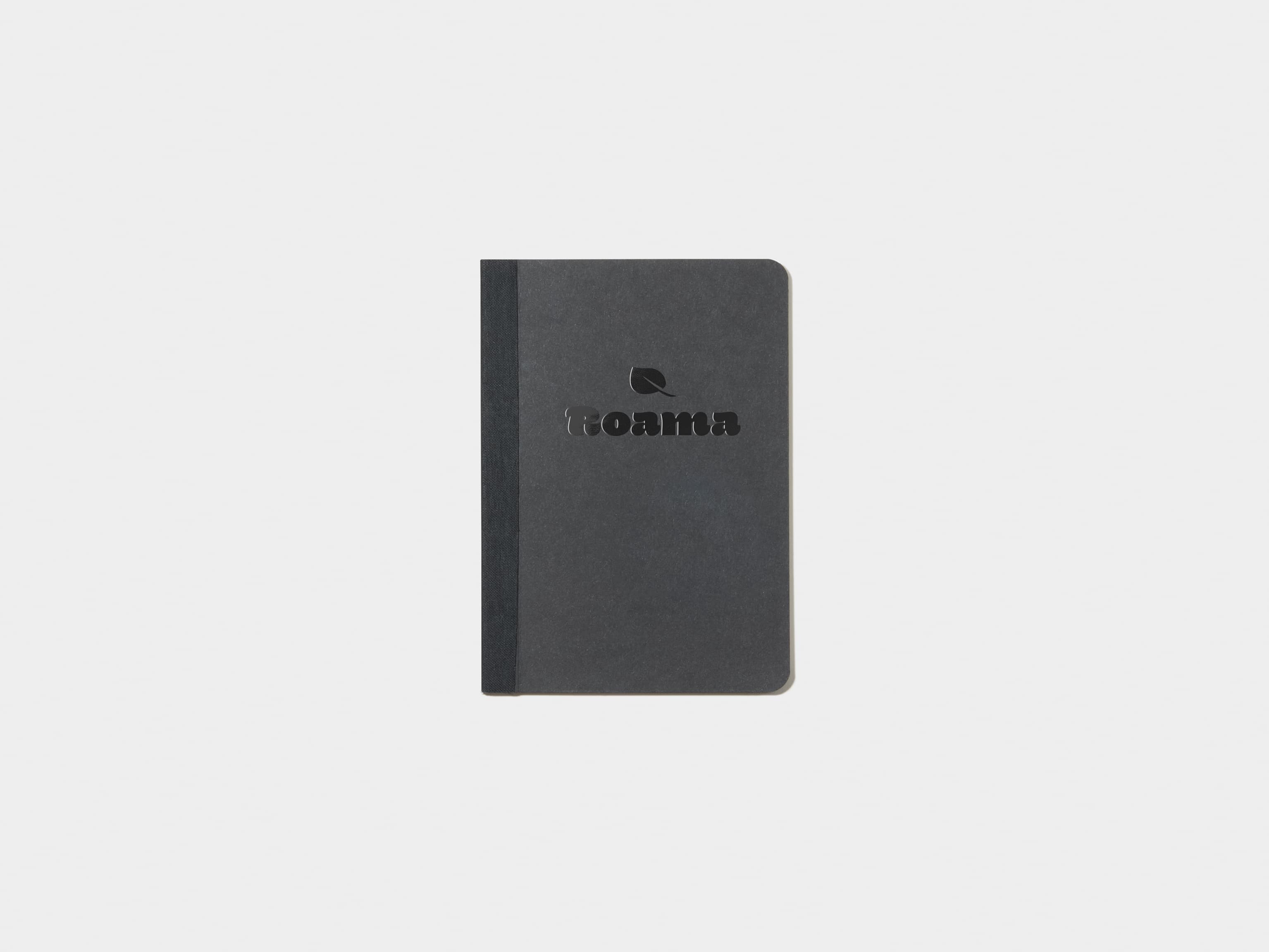 Black Tape Bound Notebook with black foil in A6 