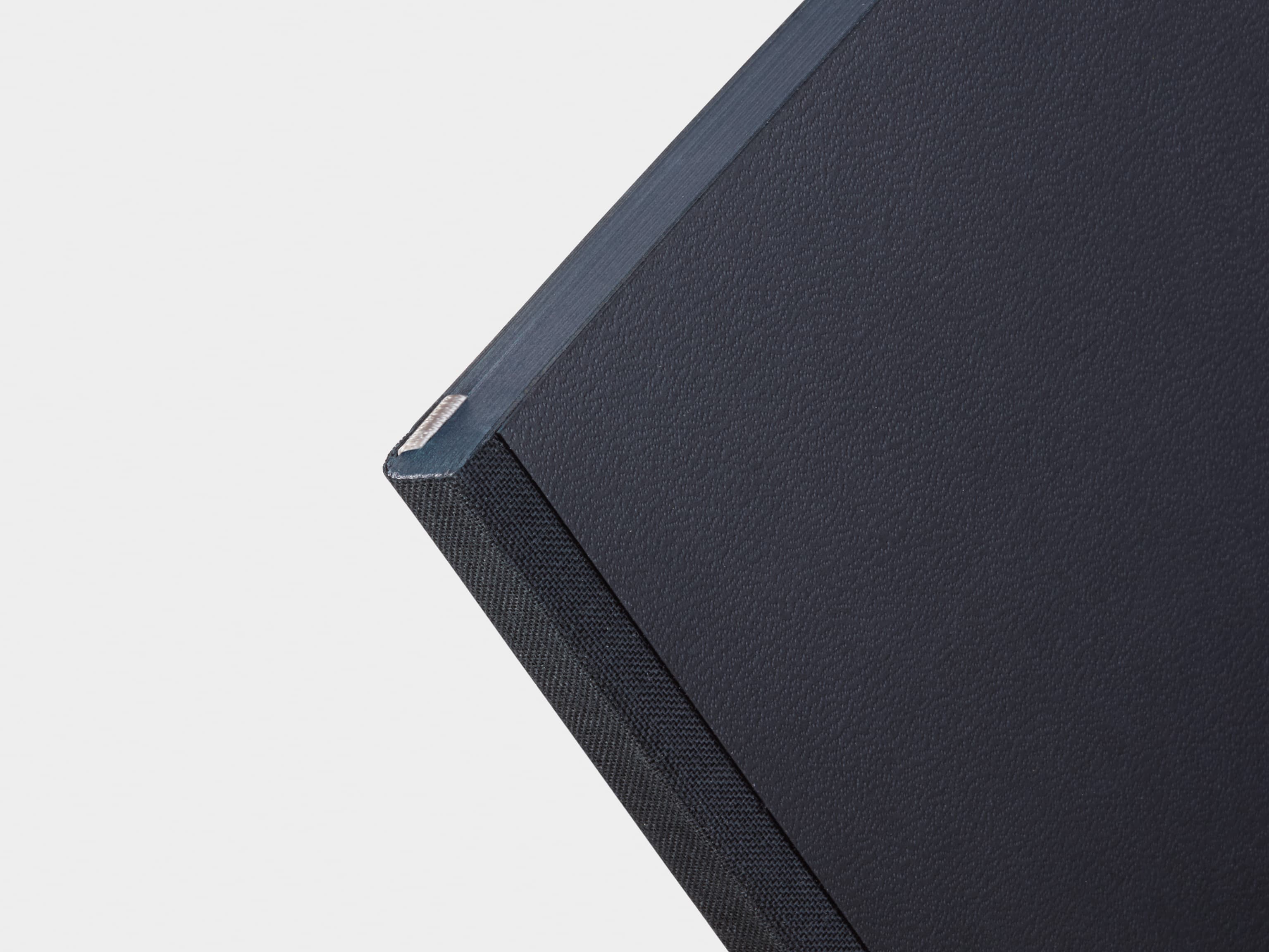 Edges of the Jet Black MOO Softcover Notebook