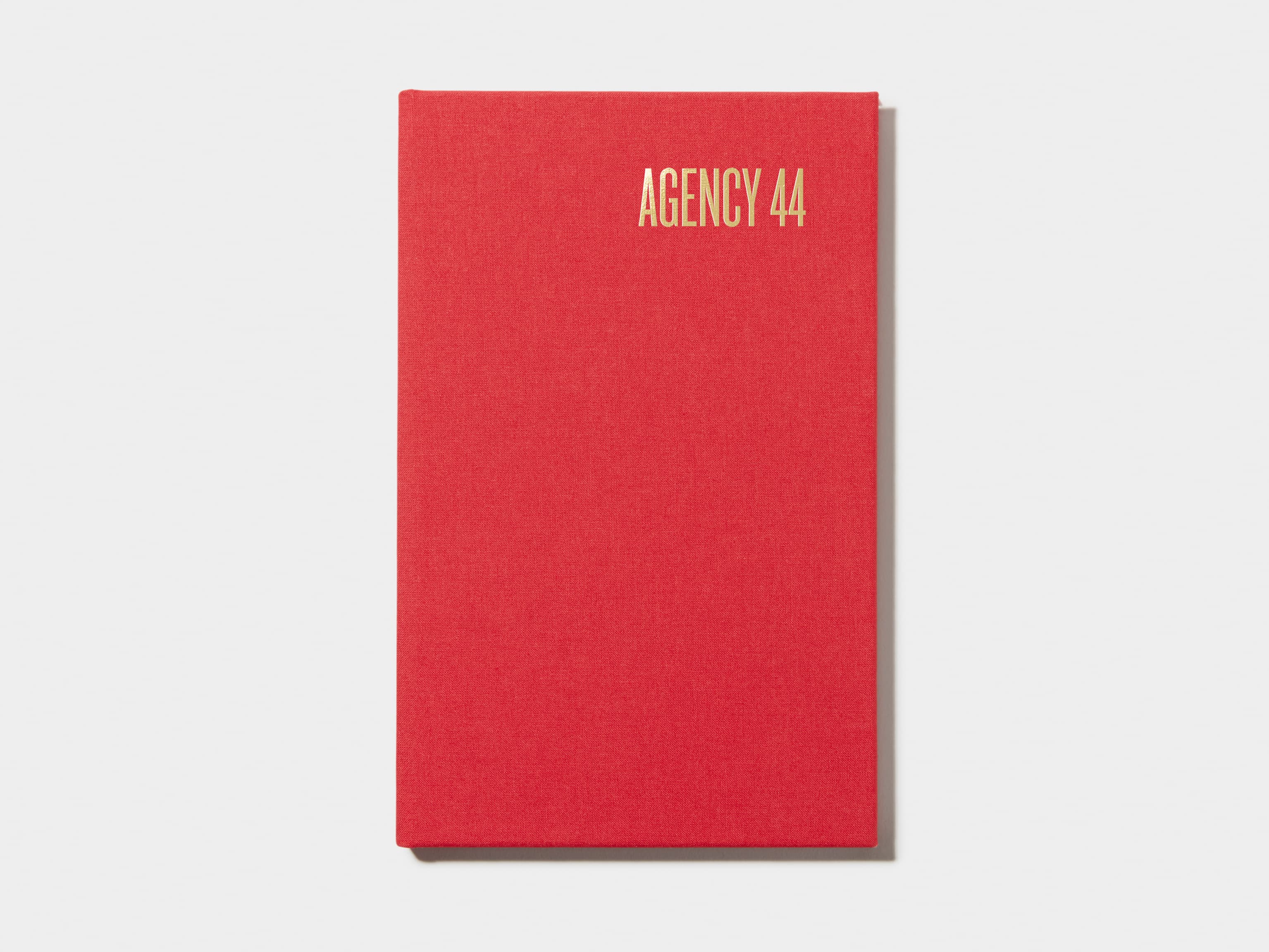 Berry Red Cloth Planner with Gold Foil 