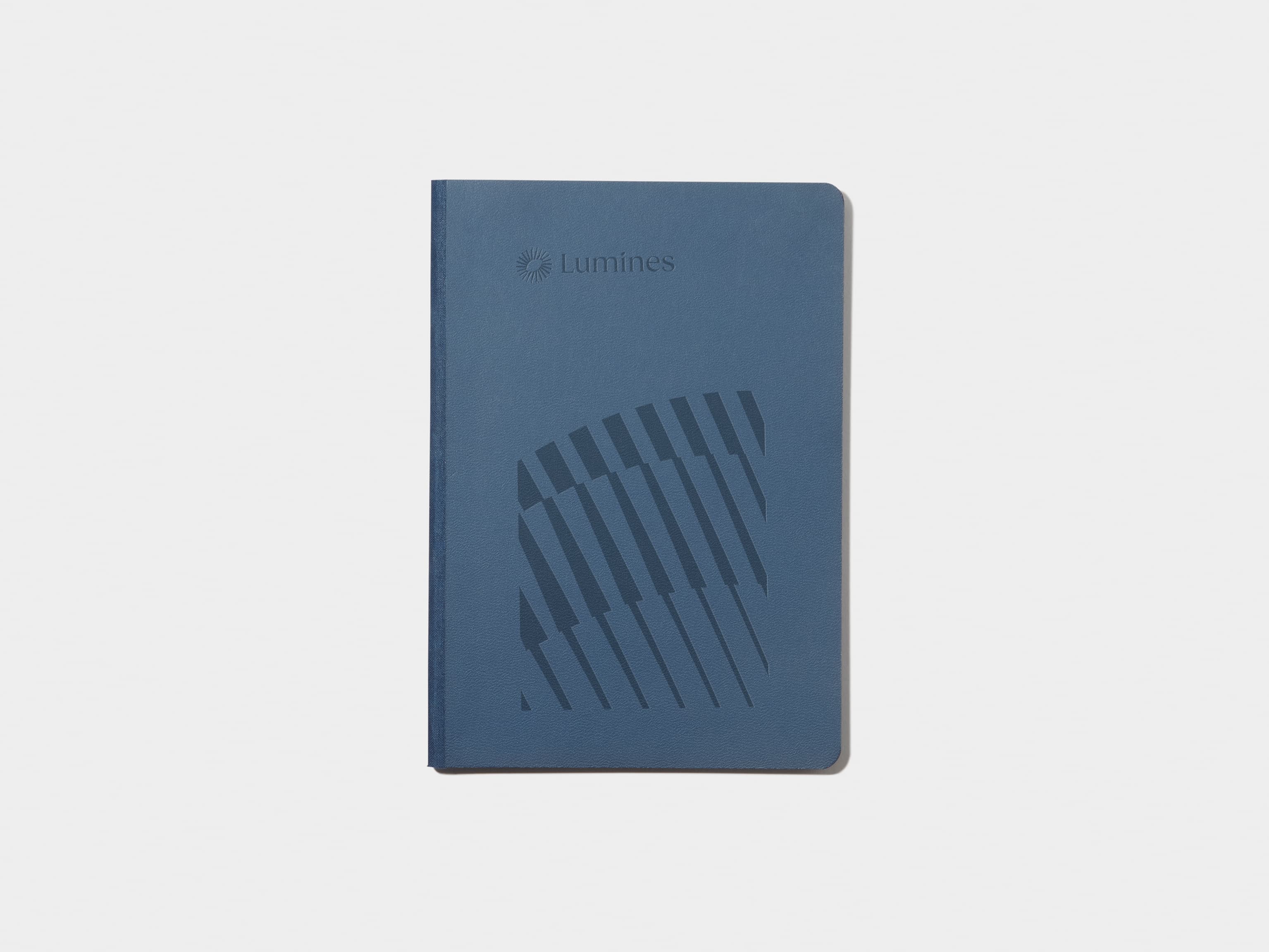 Medium Midnight Blue MOO Softcover Notebook with Blind Deboss finish