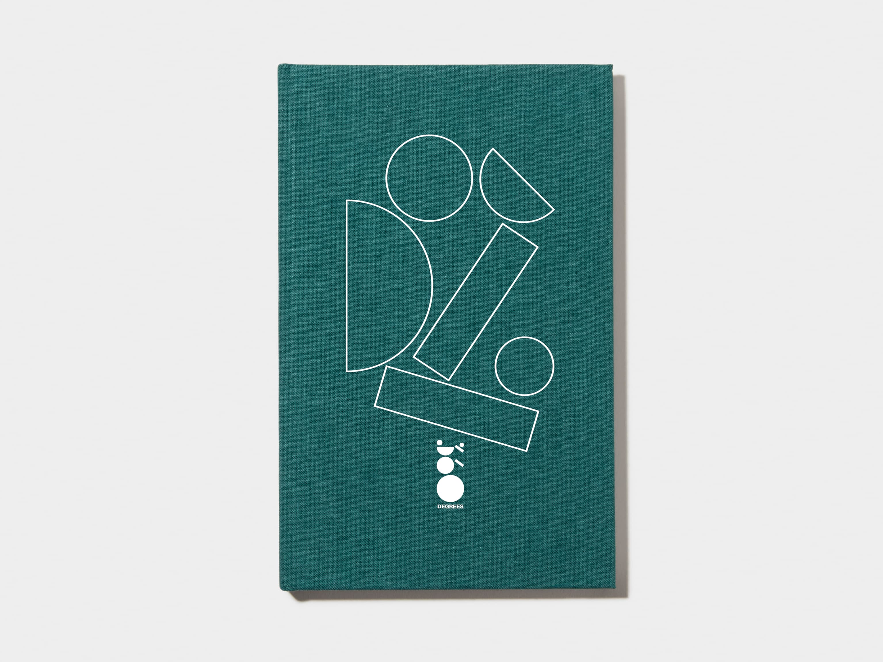 Alpine Green Hardcover Notebook with White Foil Patter