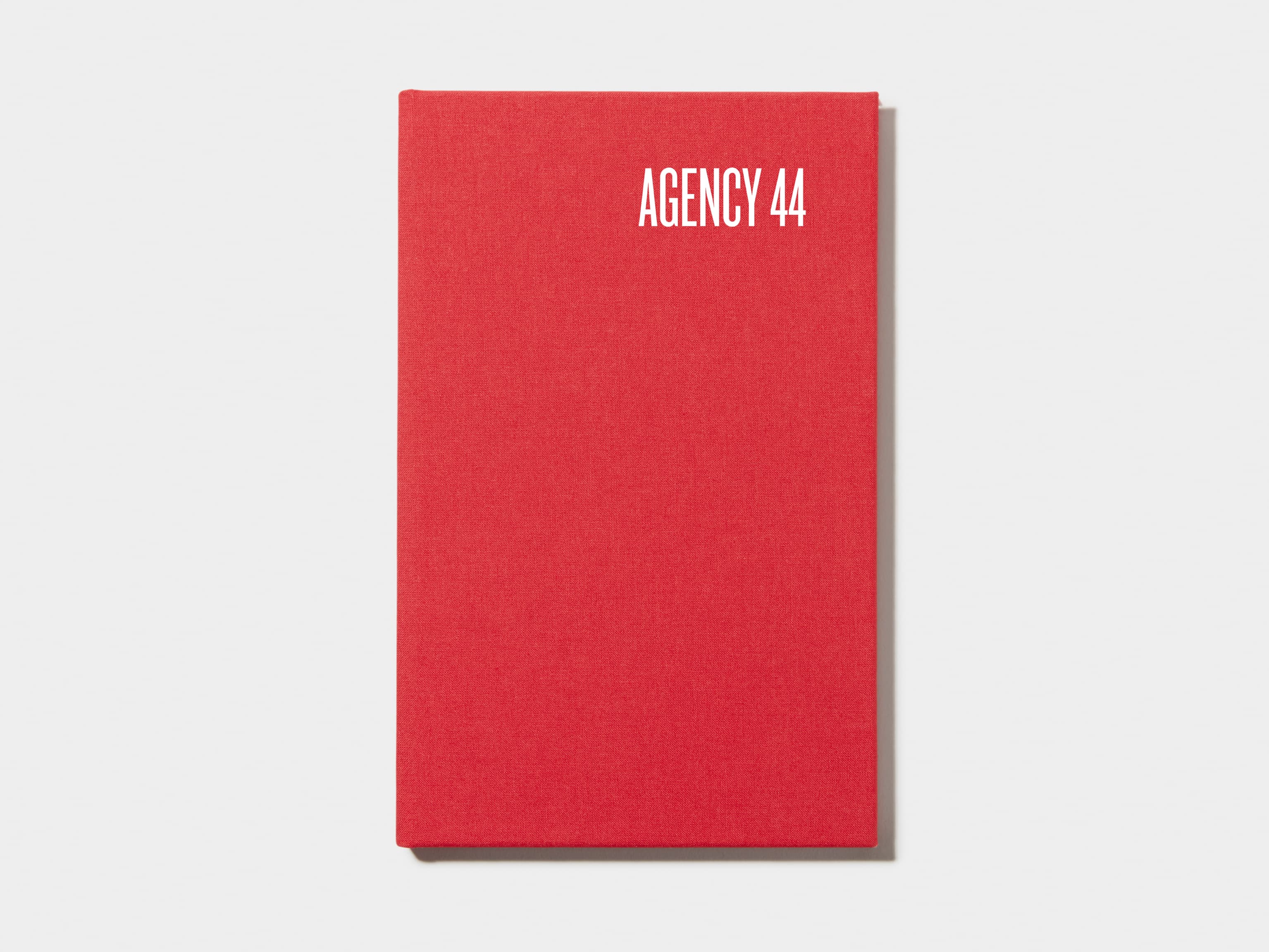 Berry Red Cloth Planner with White Foil 