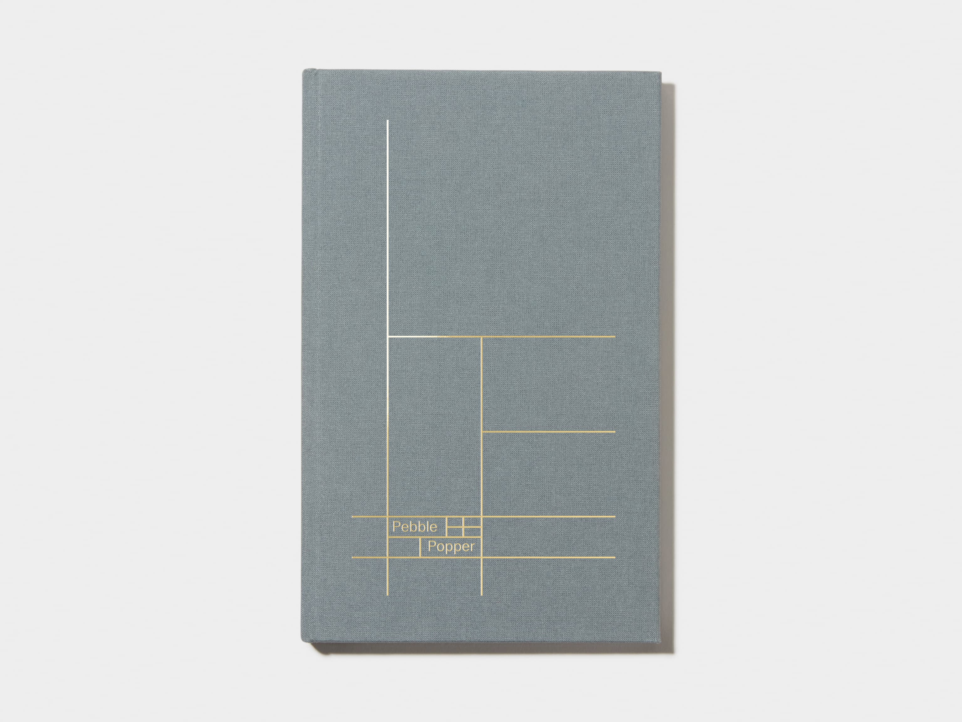 Charcoal Grey Hardcover Notebook with Gold Foil 