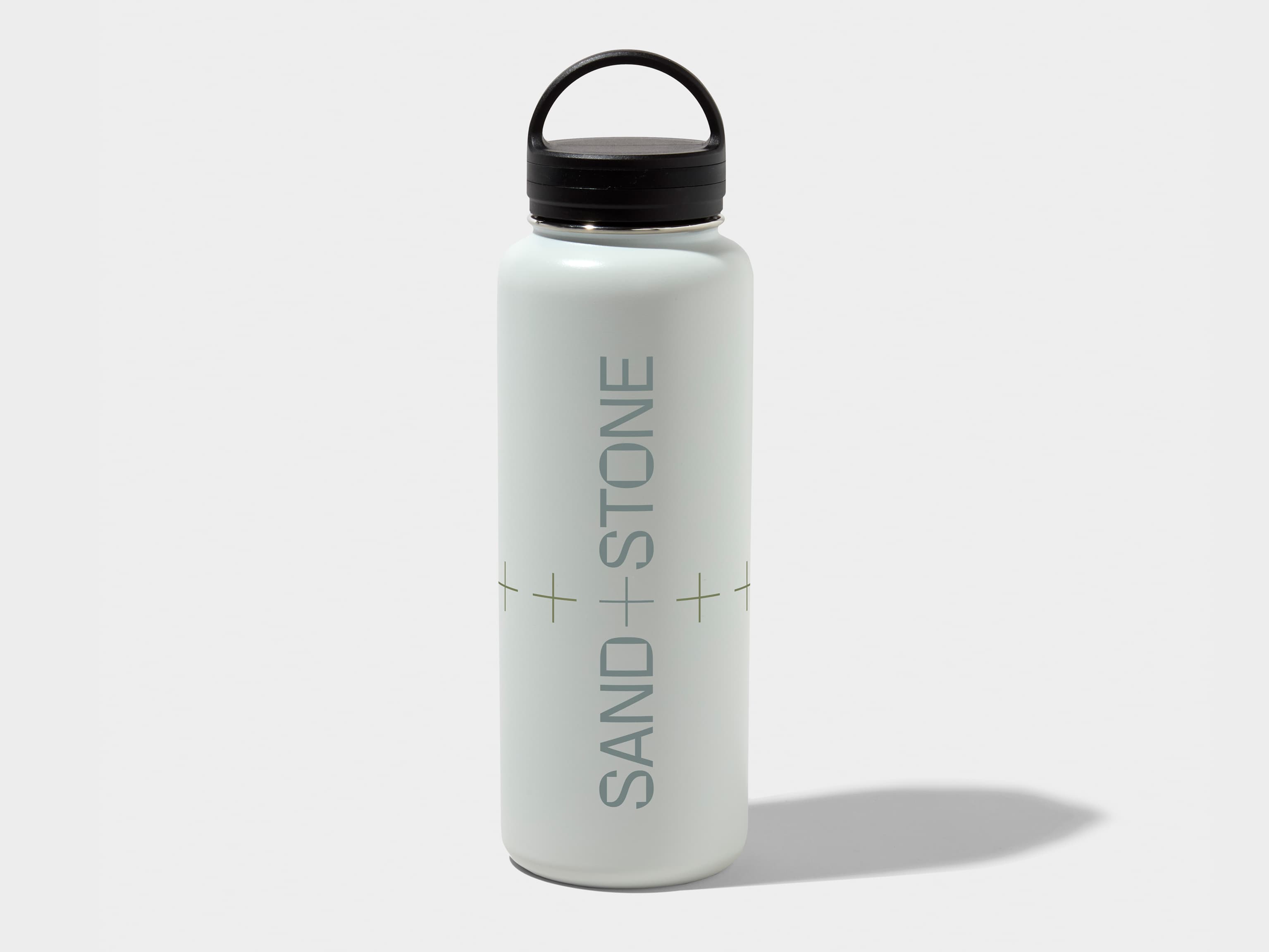 XL Insulated Water Bottle in Cloudy Grey with 360 wrap printing customisation