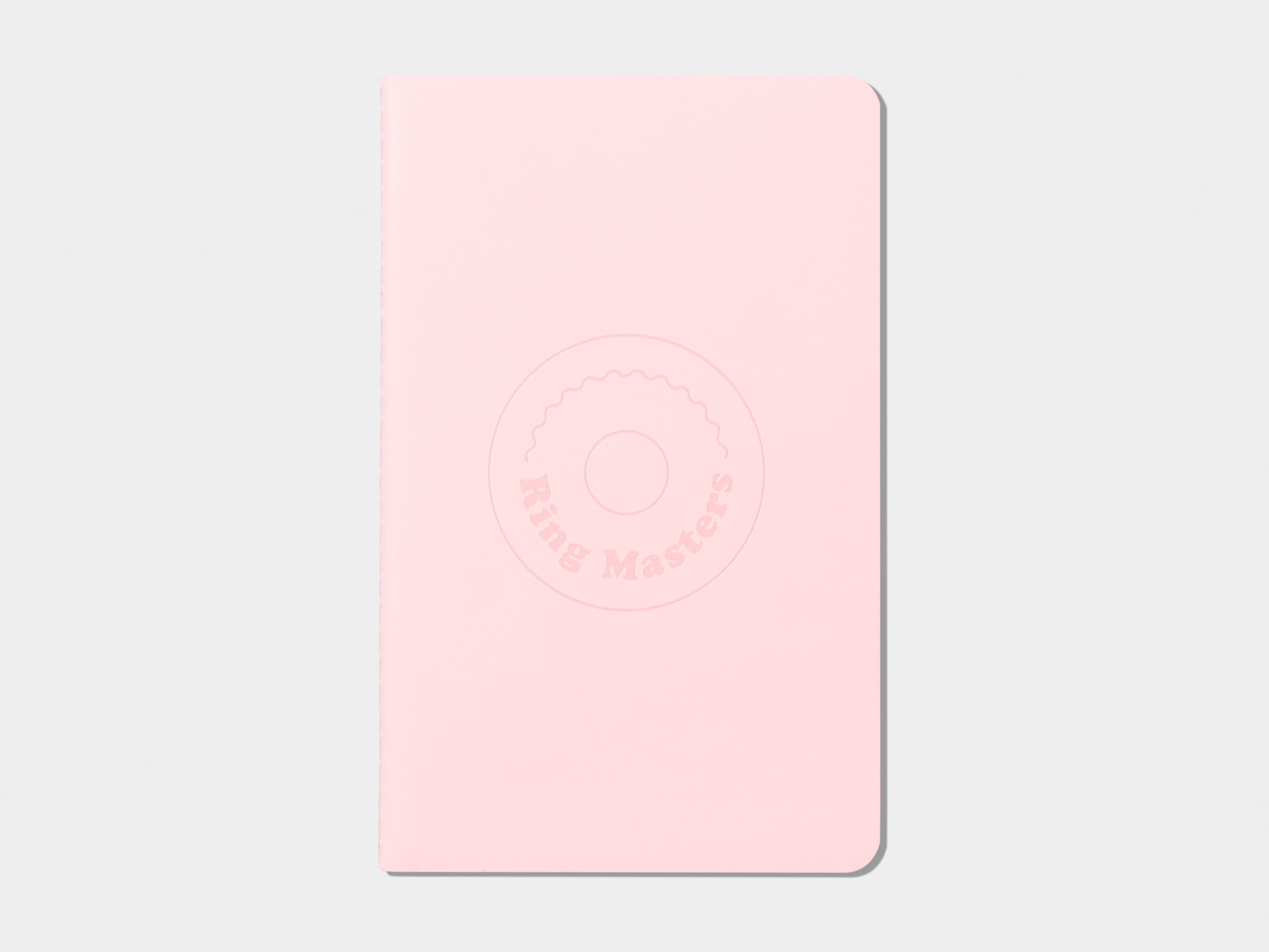 Pastel Pink soft cover journal with deboss pattern