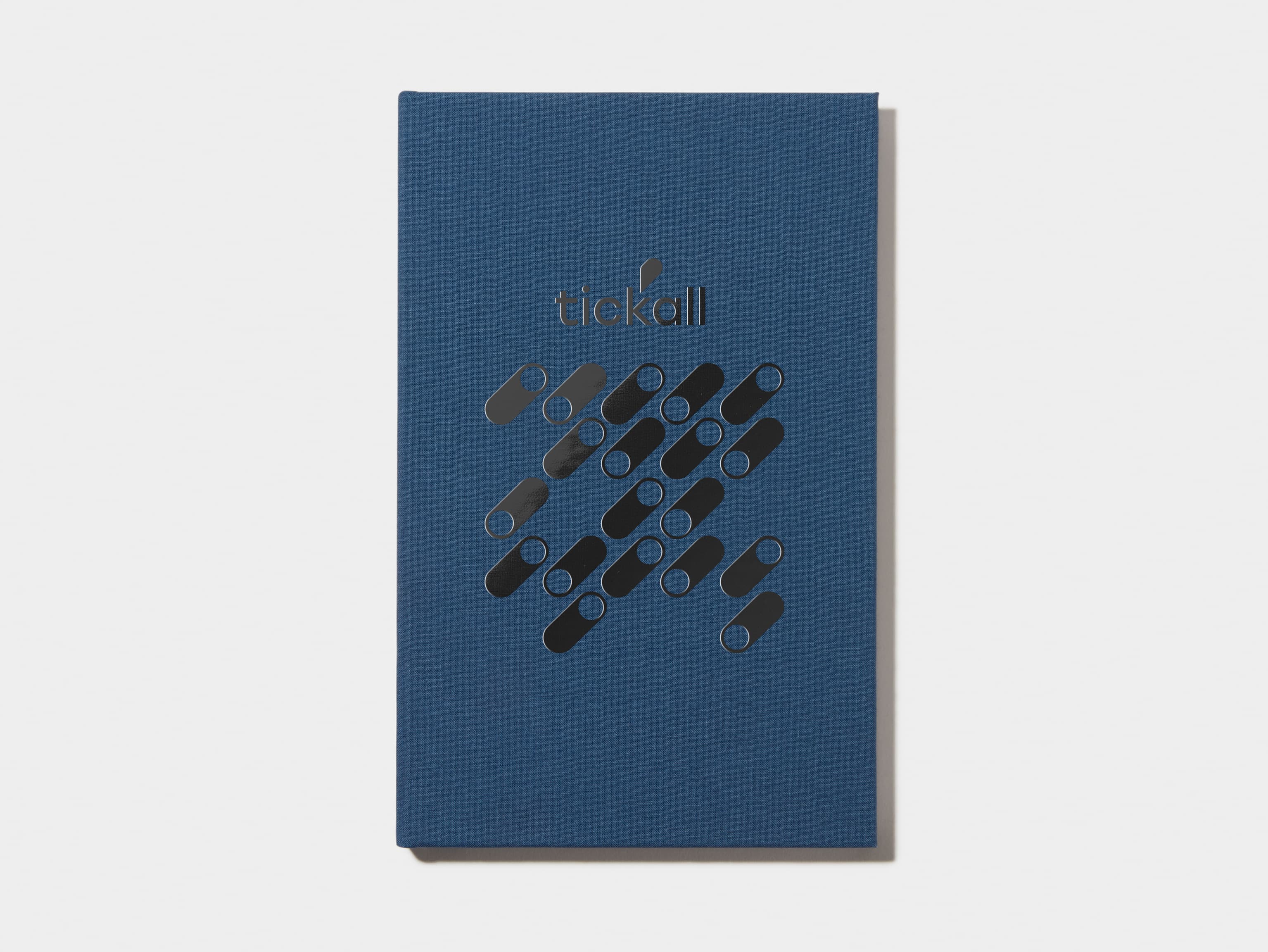 Midnight Blue  Cloth Planner with Black Foil 