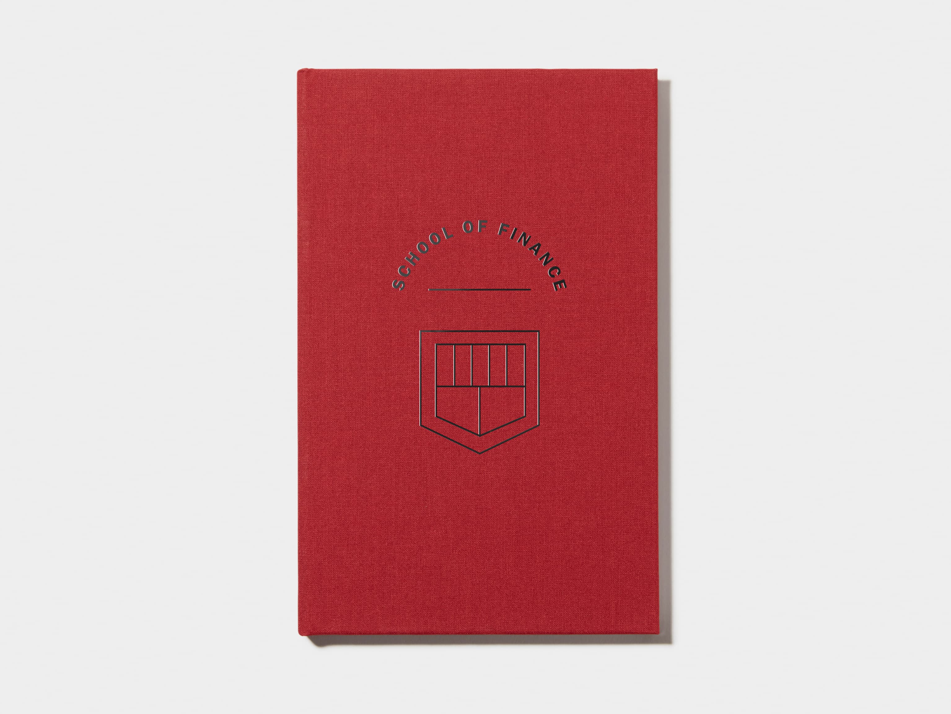 Wine Red Hardcover Notebook with Black Foil 