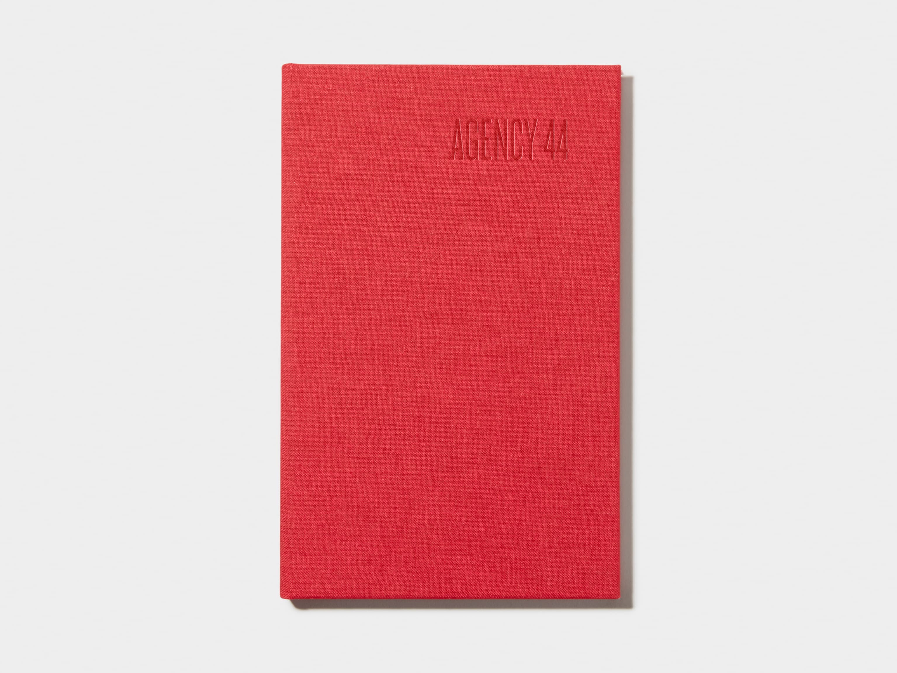 Berry Red Hardcover Notebook with Blind Deboss 