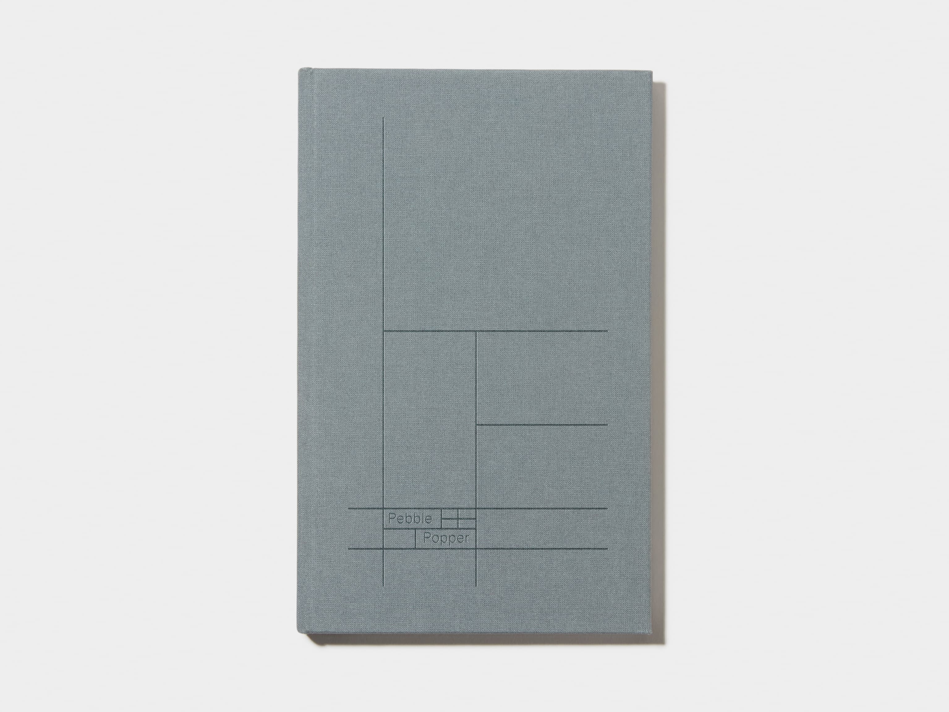 Charcoal Grey  Cloth Planner with Blind Deboss  