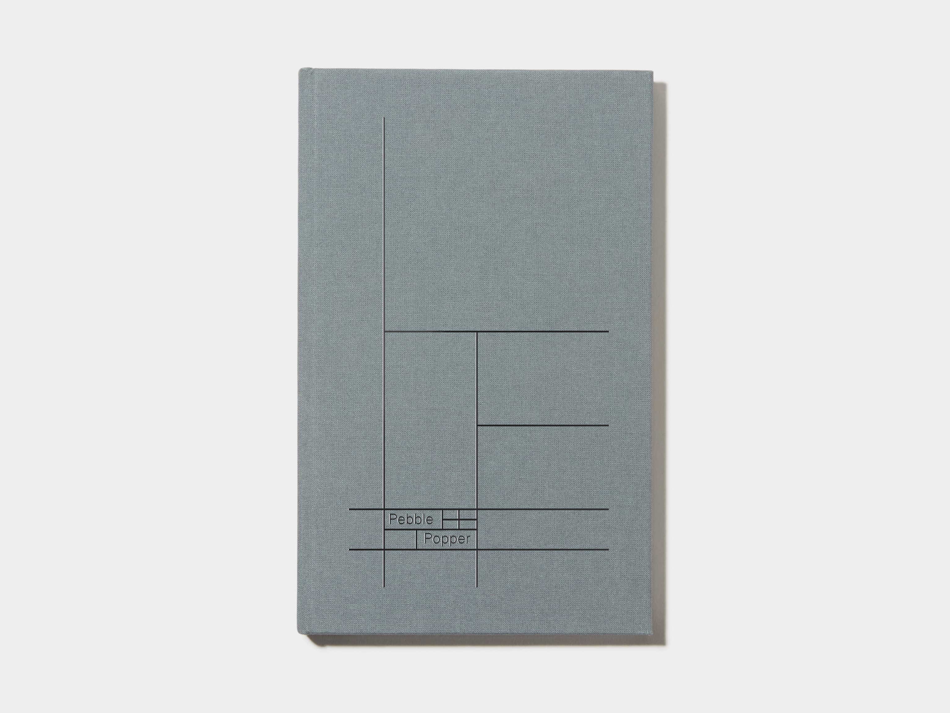 Charcoal Grey Hardcover Notebook with Black Foil 