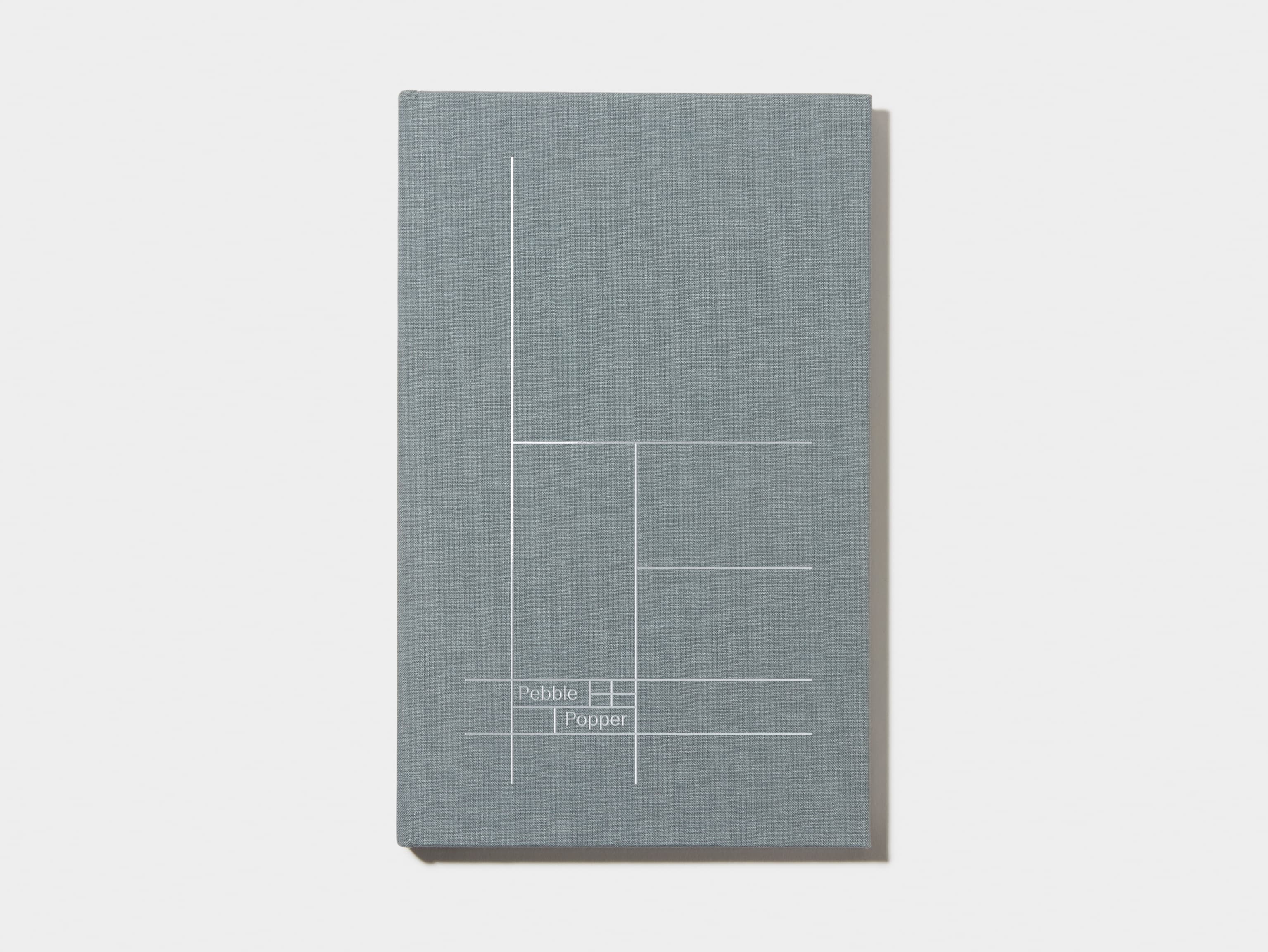 Charcoal Grey  Cloth Planner with Silver Foil 