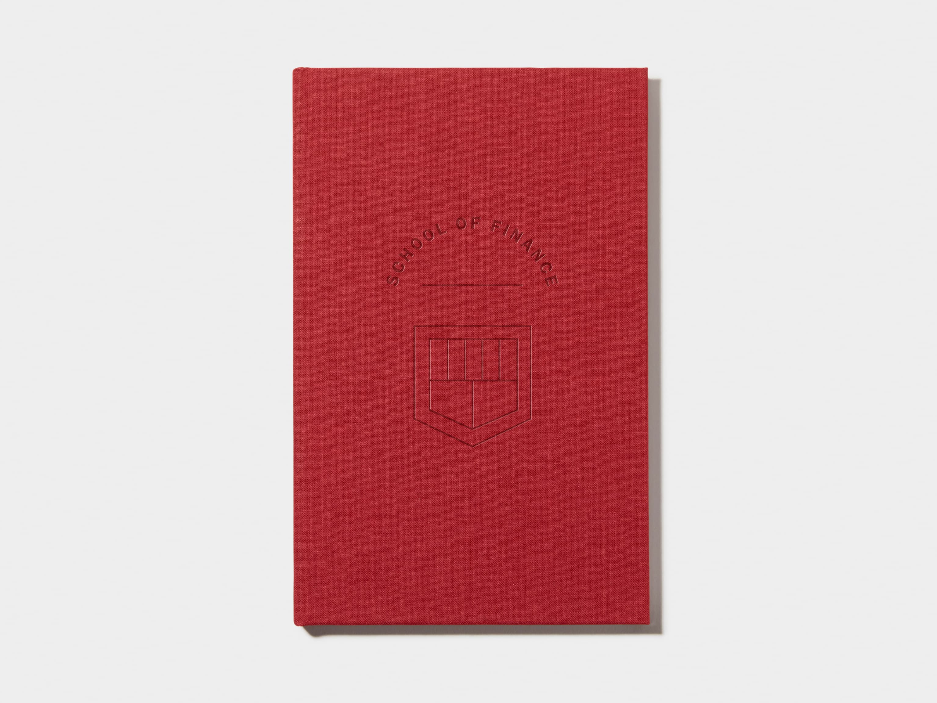 Wine Red Hardcover Notebook with Blind Deboss 