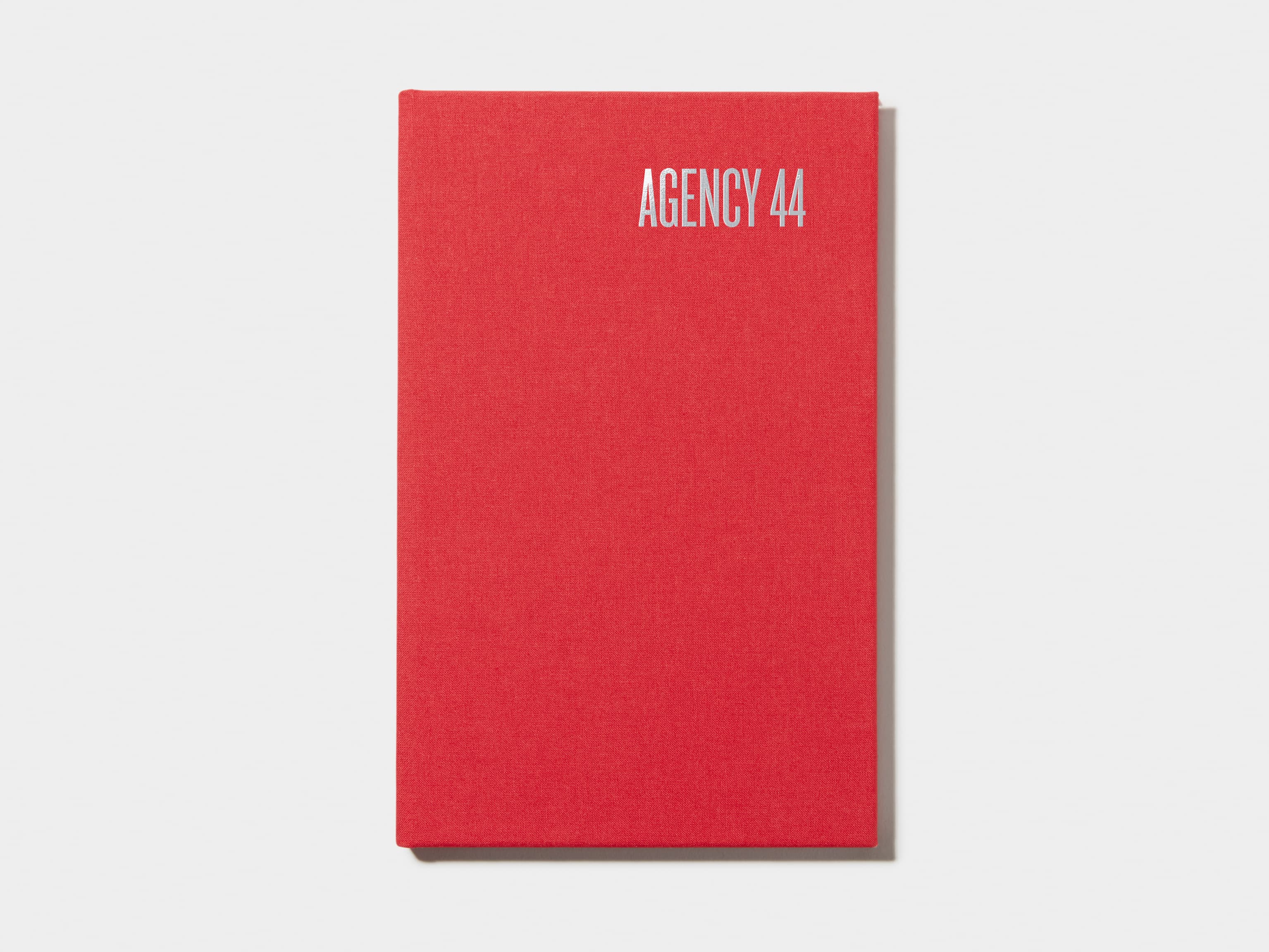 Berry Red Hardcover Notebook with Silver Foil 