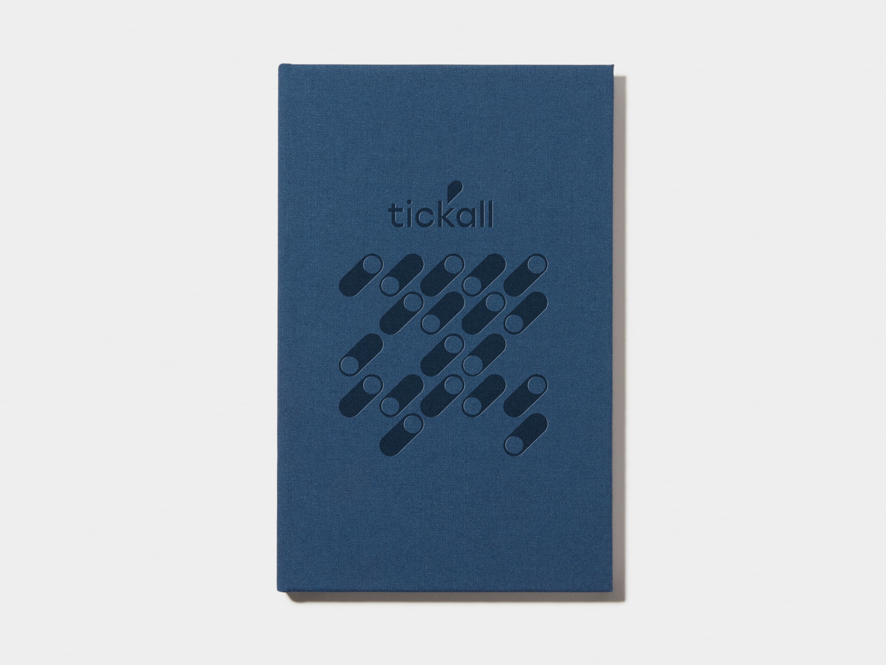 Midnight Blue Hardcover Notebook with Blind Deboss 