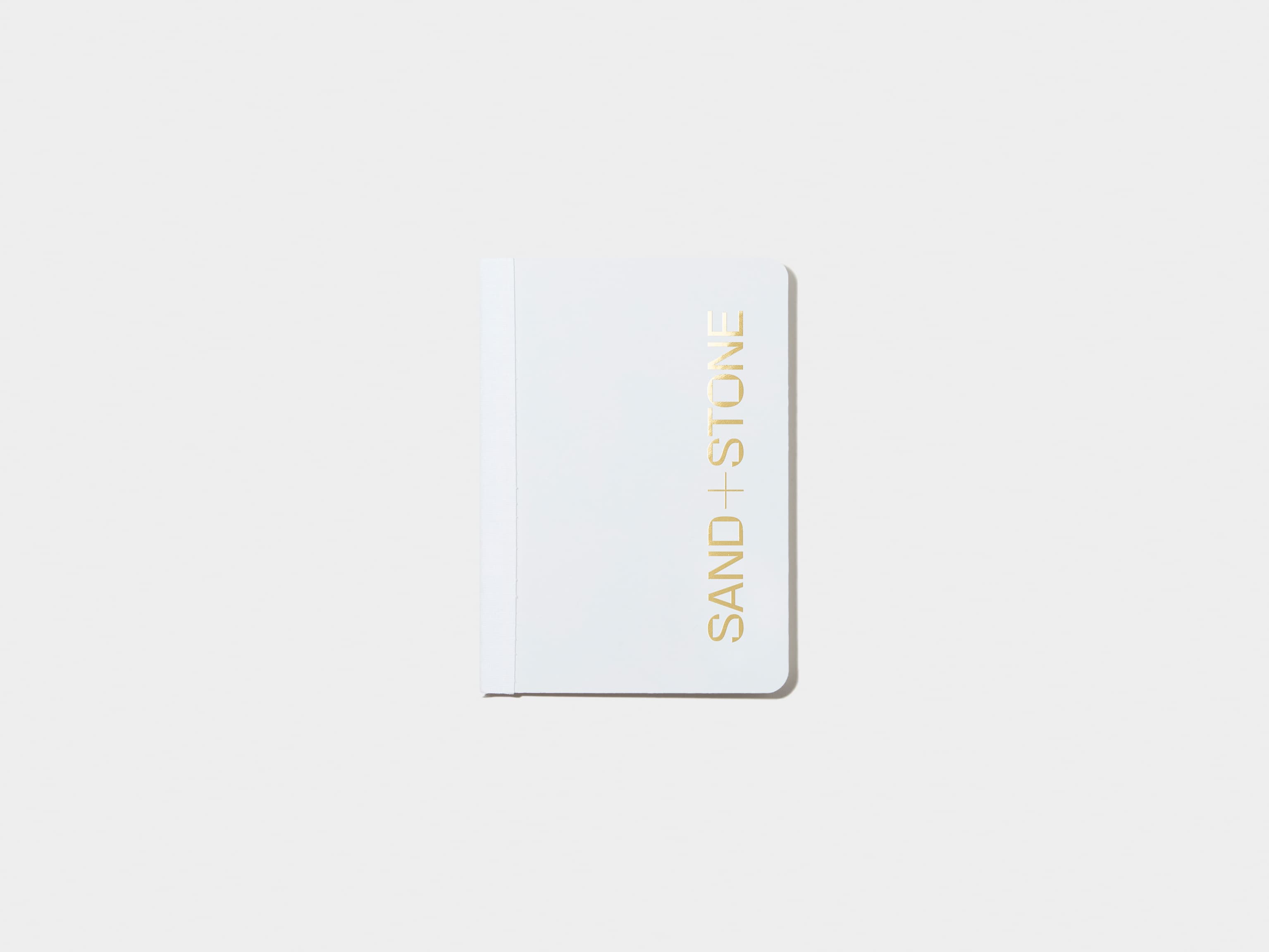 Grey Tape Bound Notebook with gold foil in A6 