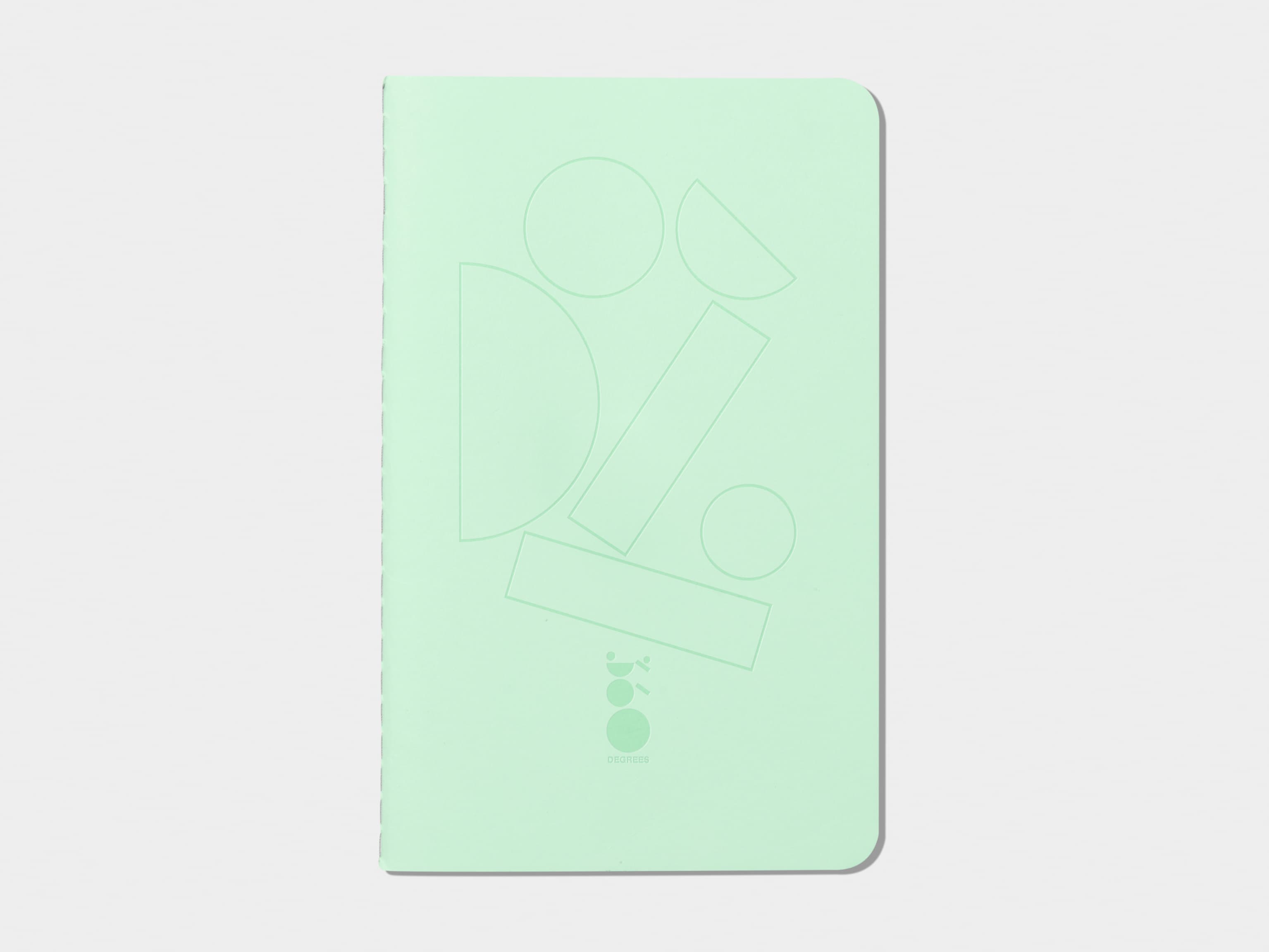 Mint Green soft cover journal with deboss pattern