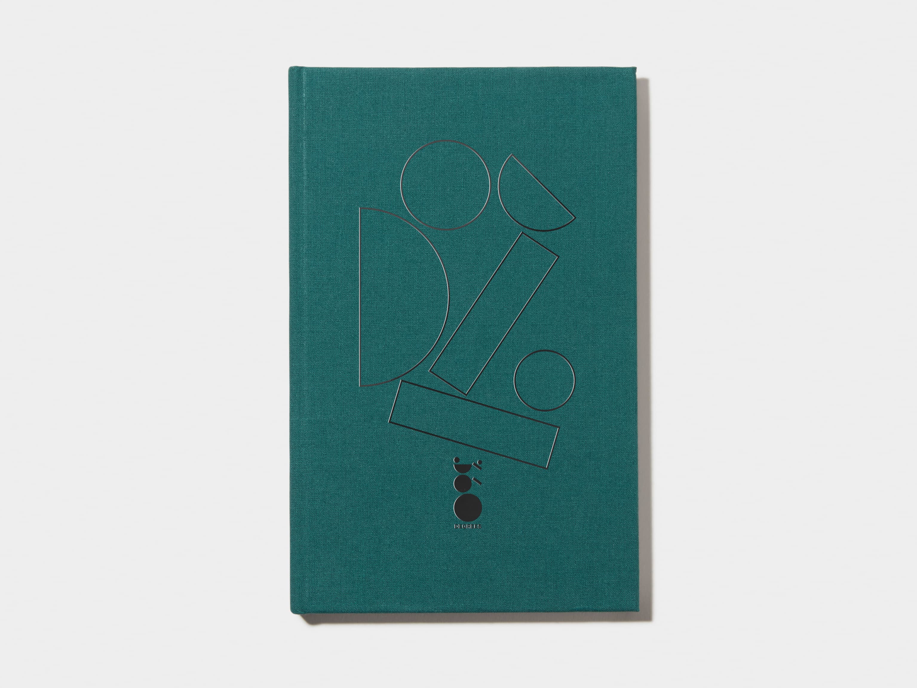 Alpine Green Hardcover Notebook with Black Foil Pattern