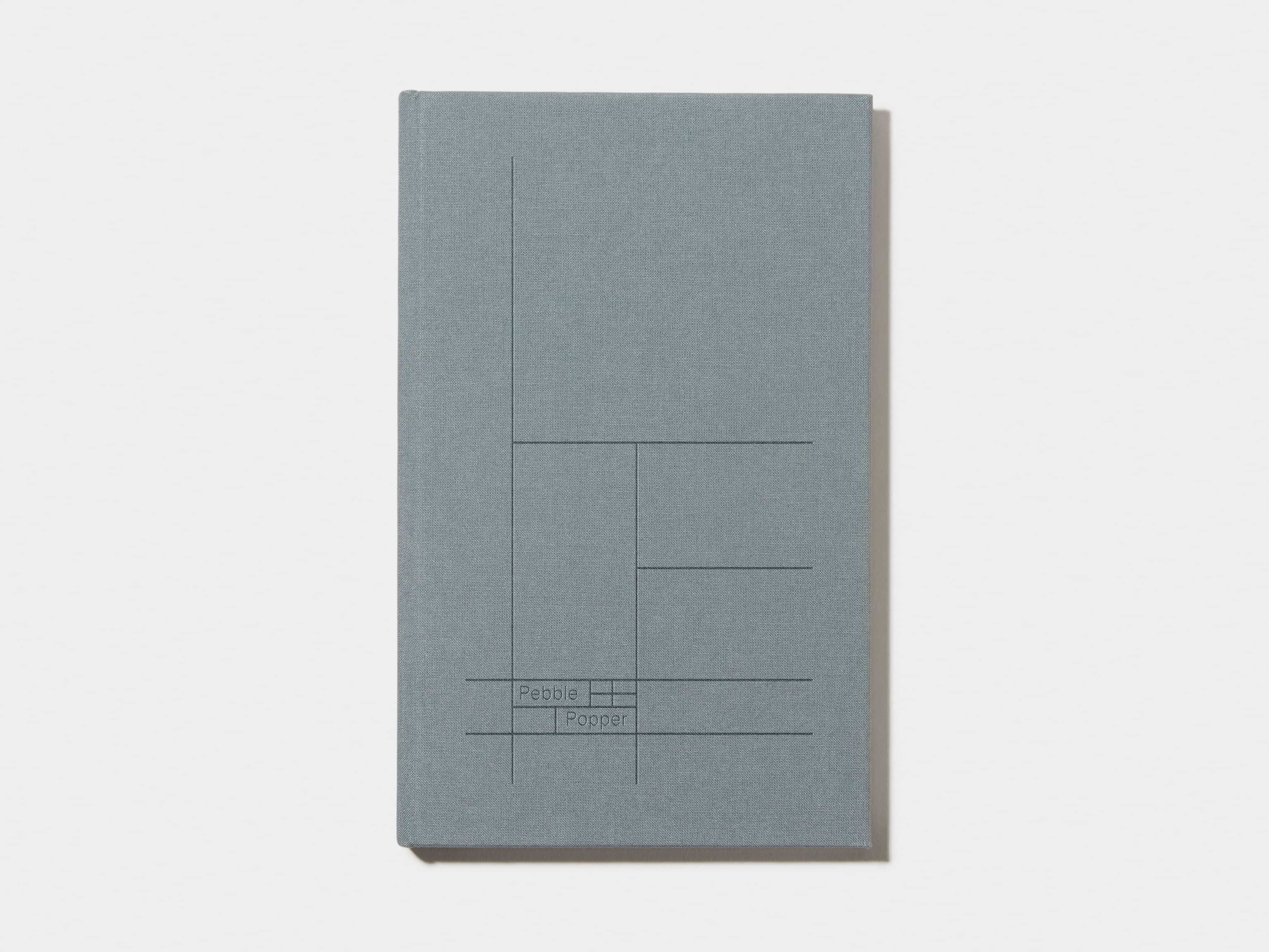 Charcoal Grey Hardcover Notebook with Blind Deboss 