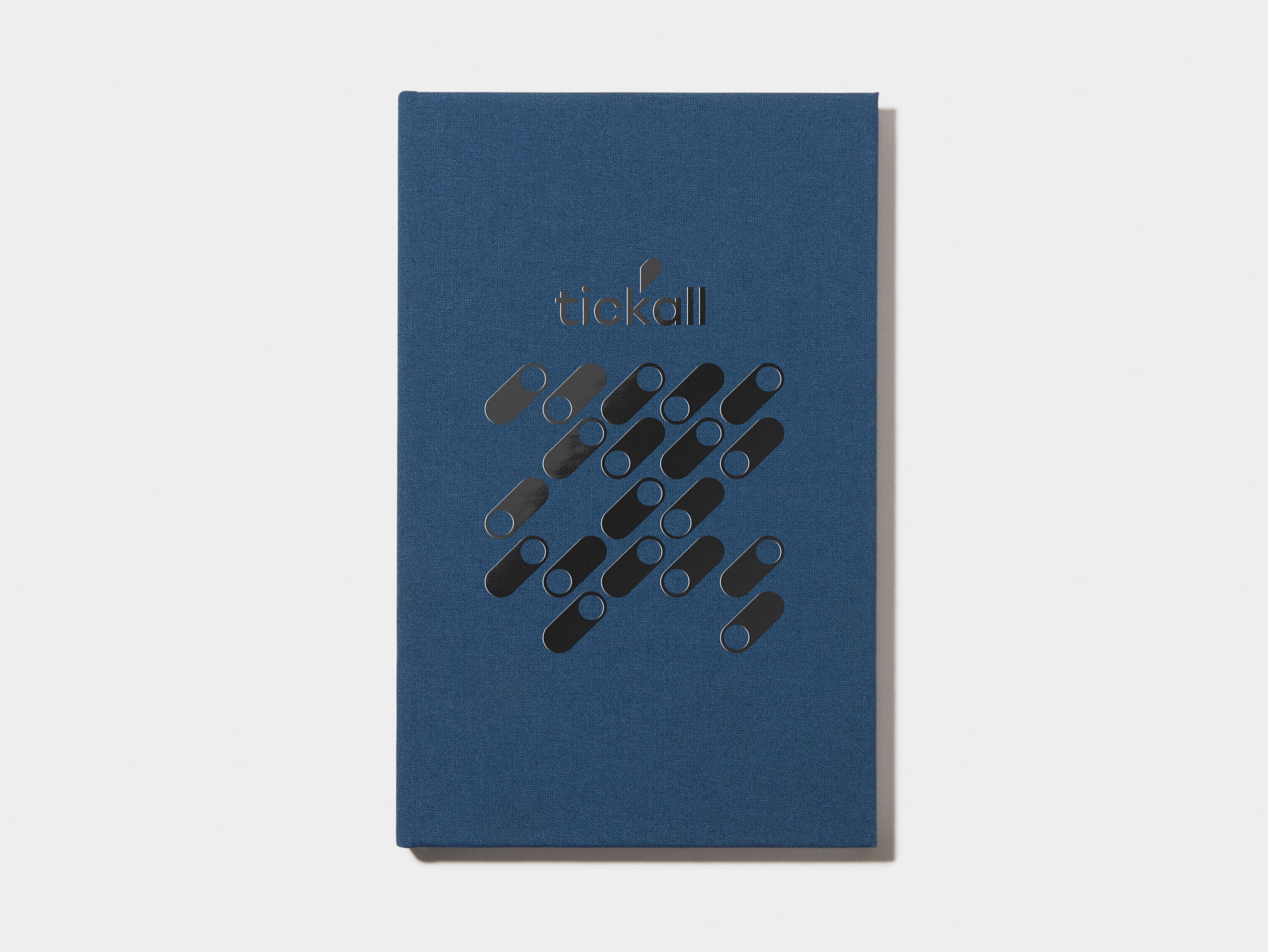 Midnight Blue Hardcover Notebook with Black Foil 