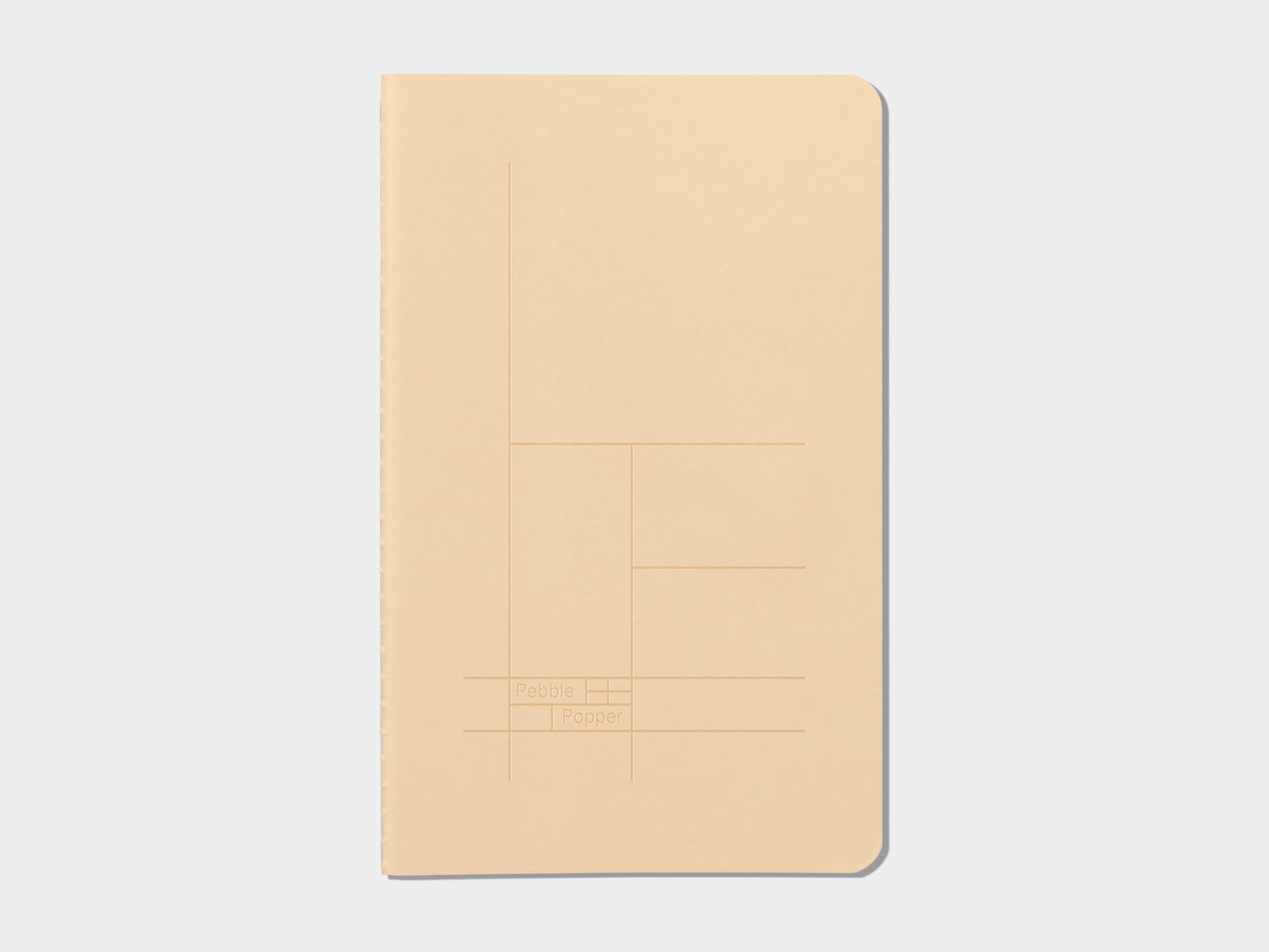 Tan softcover journal with deboss pattern 