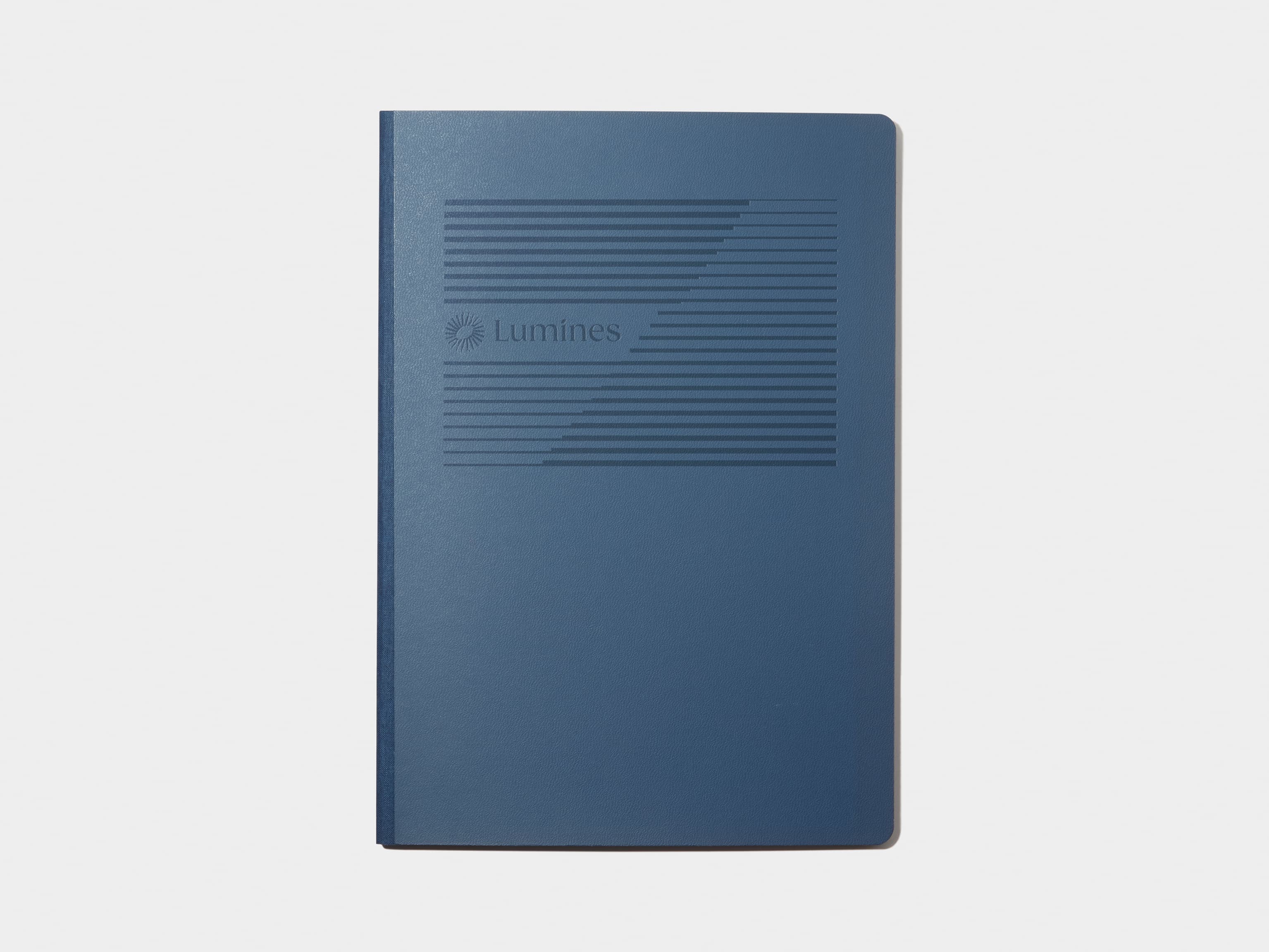 Large Midnight Blue MOO Softcover Notebook with Blind Deboss finish