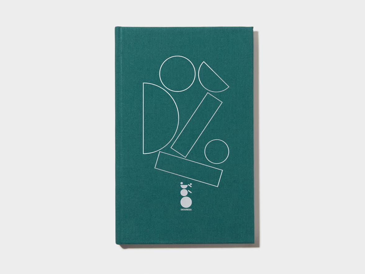 Alpine Green Hardcover Notebook with Silver Foil 