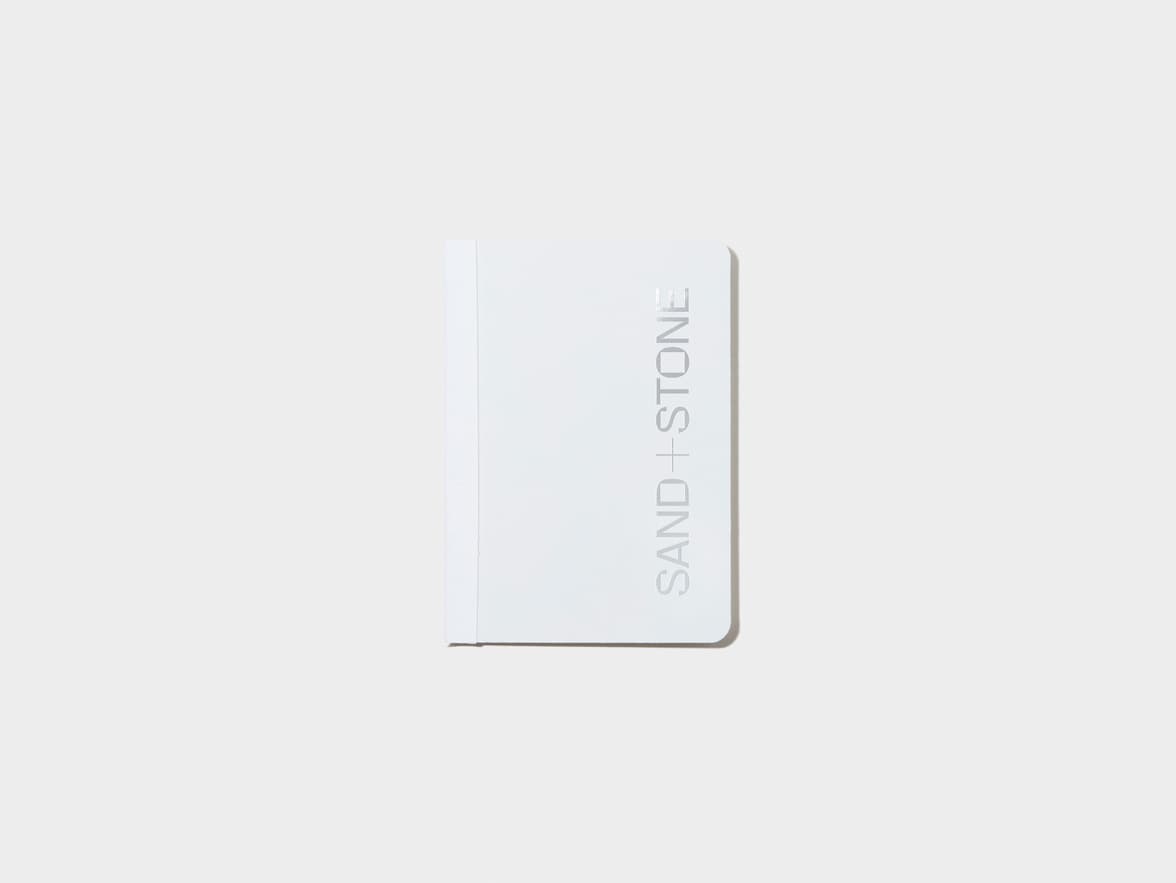 Grey Tape Bound Notebook with silver foil in A6 