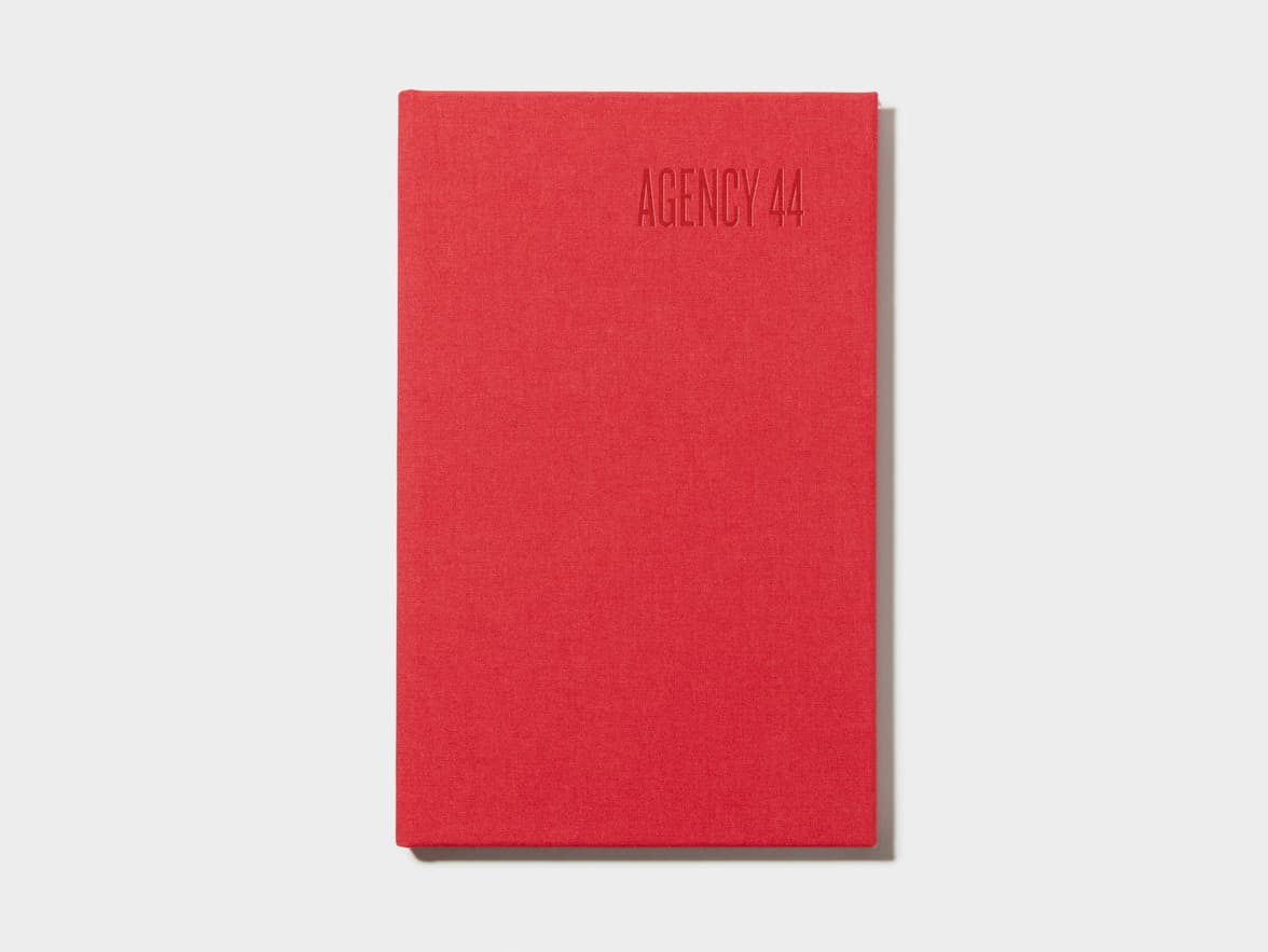 Berry Red Hardcover Notebook with Blind Deboss 