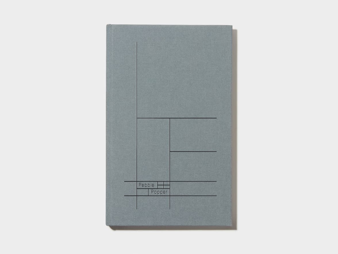 Charcoal Grey Hardcover Notebook with Black Foil 