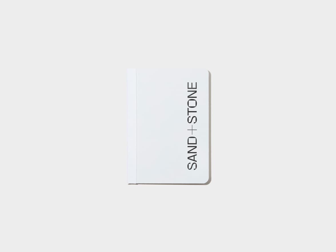 Grey Tape Bound Notebook with black foil in A6 
